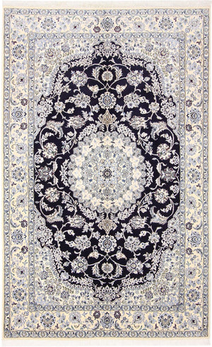 Persisk tæppe - Nain - Royal - 246 x 154 cm - mørkeblå