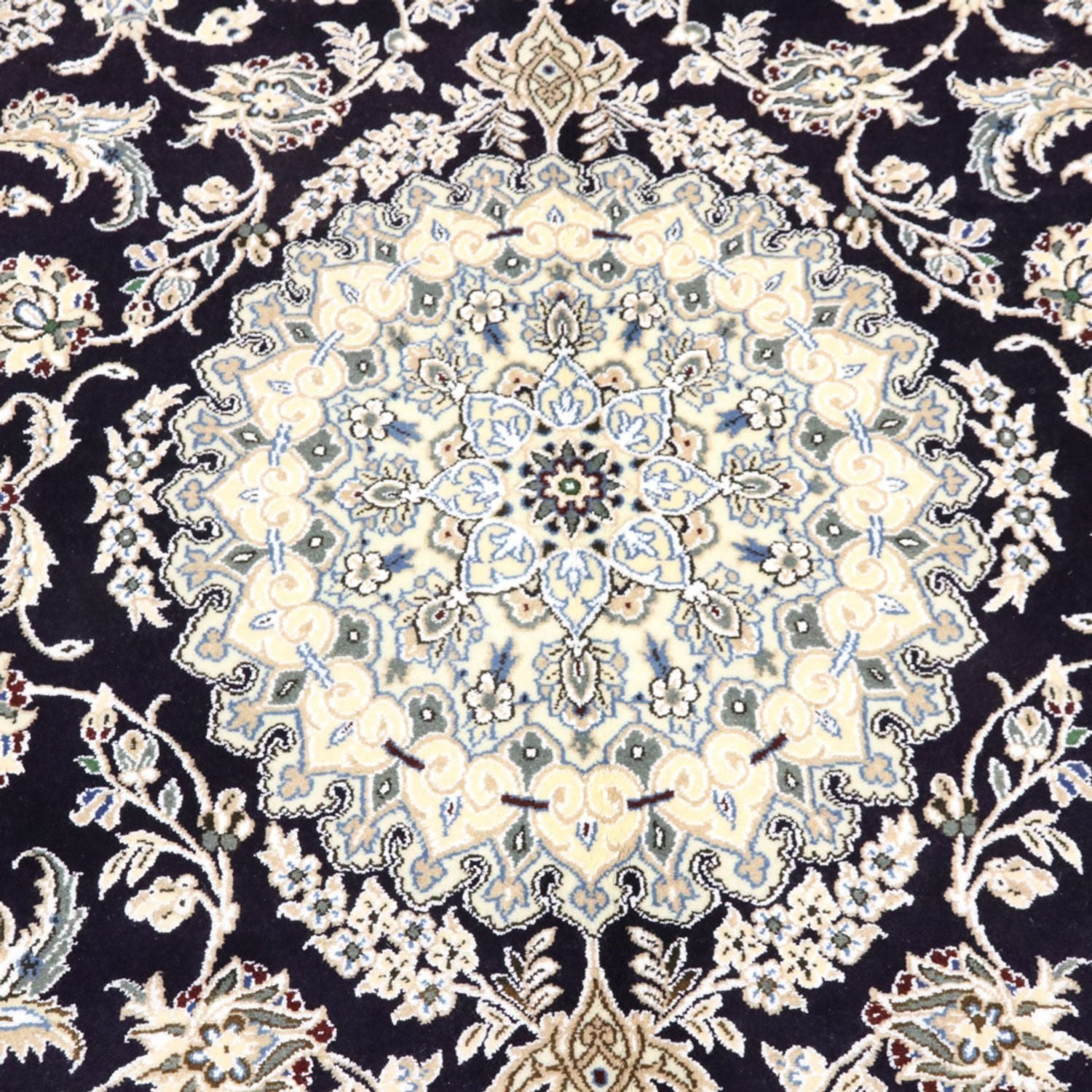 Persisk tæppe - Nain - Royal - 246 x 154 cm - mørkeblå