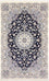 Persisk tæppe - Nain - Royal - 247 x 156 cm - mørkeblå