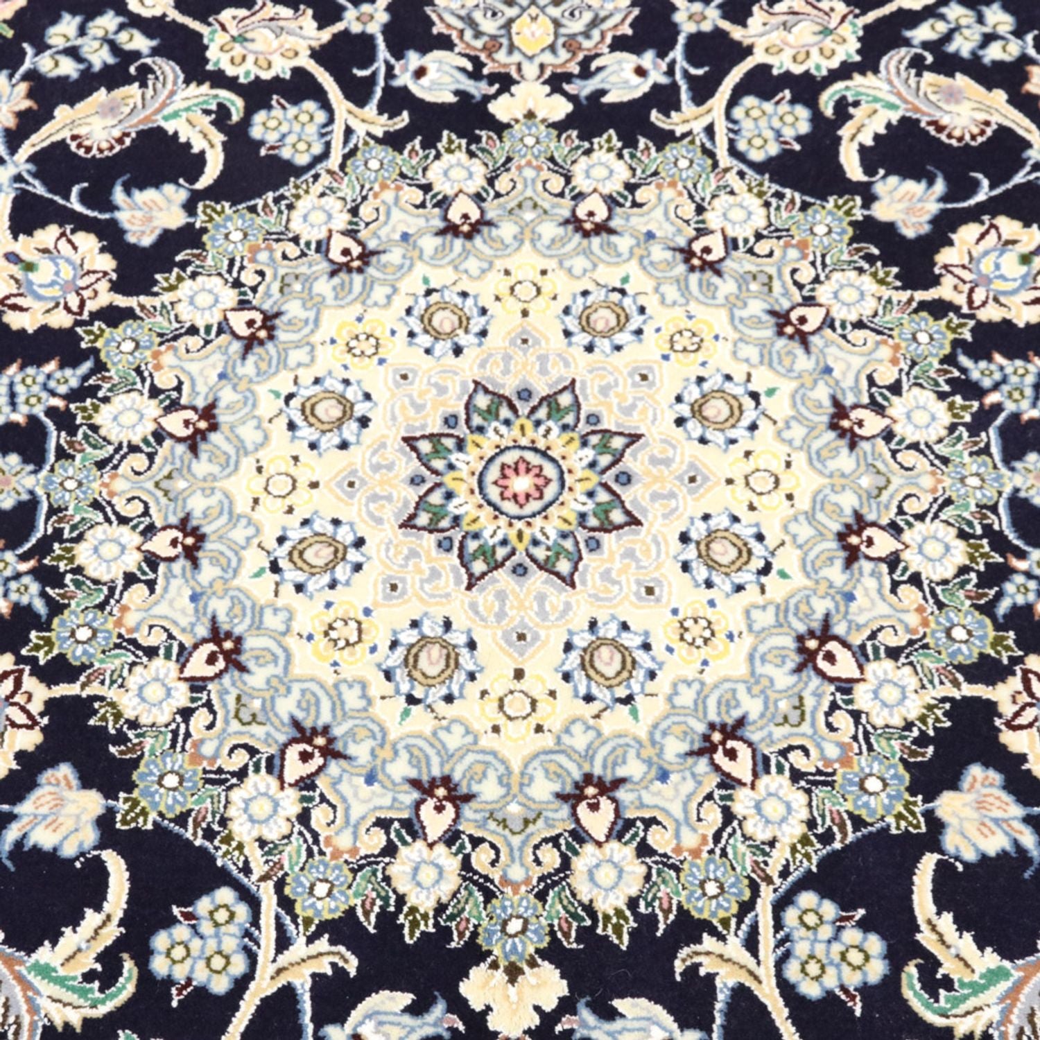 Persisk tæppe - Nain - Royal - 247 x 156 cm - mørkeblå