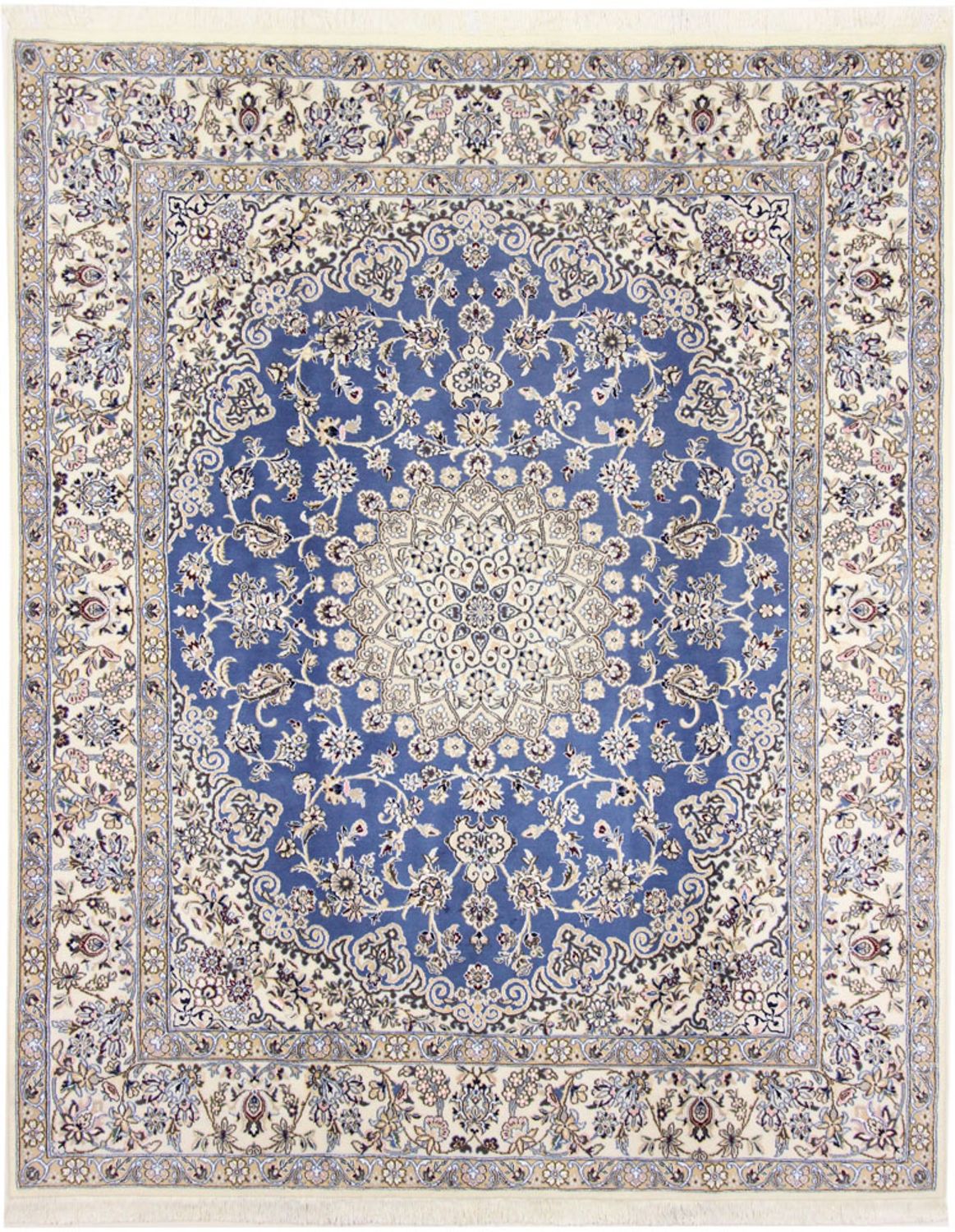 Persisk tæppe - Nain - Royal - 250 x 200 cm - blå