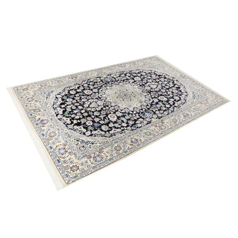 Persisk tæppe - Nain - Royal - 202 x 132 cm - mørkeblå