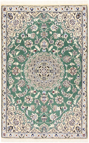 Persisk tæppe - Nain - Royal - 137 x 88 cm - grøn