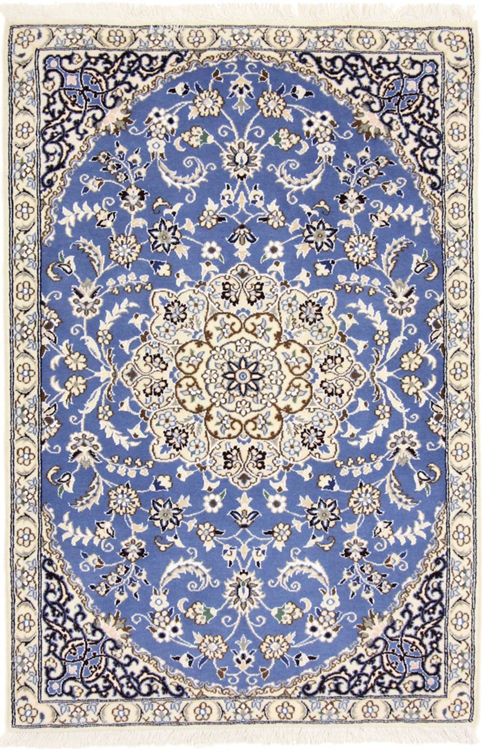 Persisk tæppe - Nain - Royal - 136 x 90 cm - blå