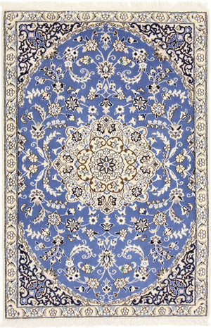 Persisk tæppe - Nain - Royal - 136 x 90 cm - blå