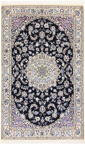 Persisk tæppe - Nain - Royal - 155 x 96 cm - mørkeblå