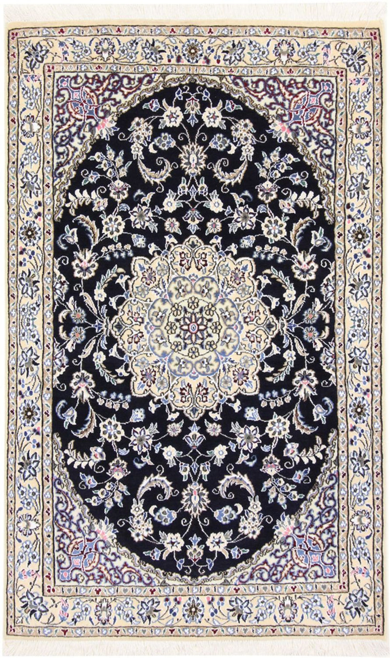 Persisk tæppe - Nain - Royal - 155 x 96 cm - mørkeblå