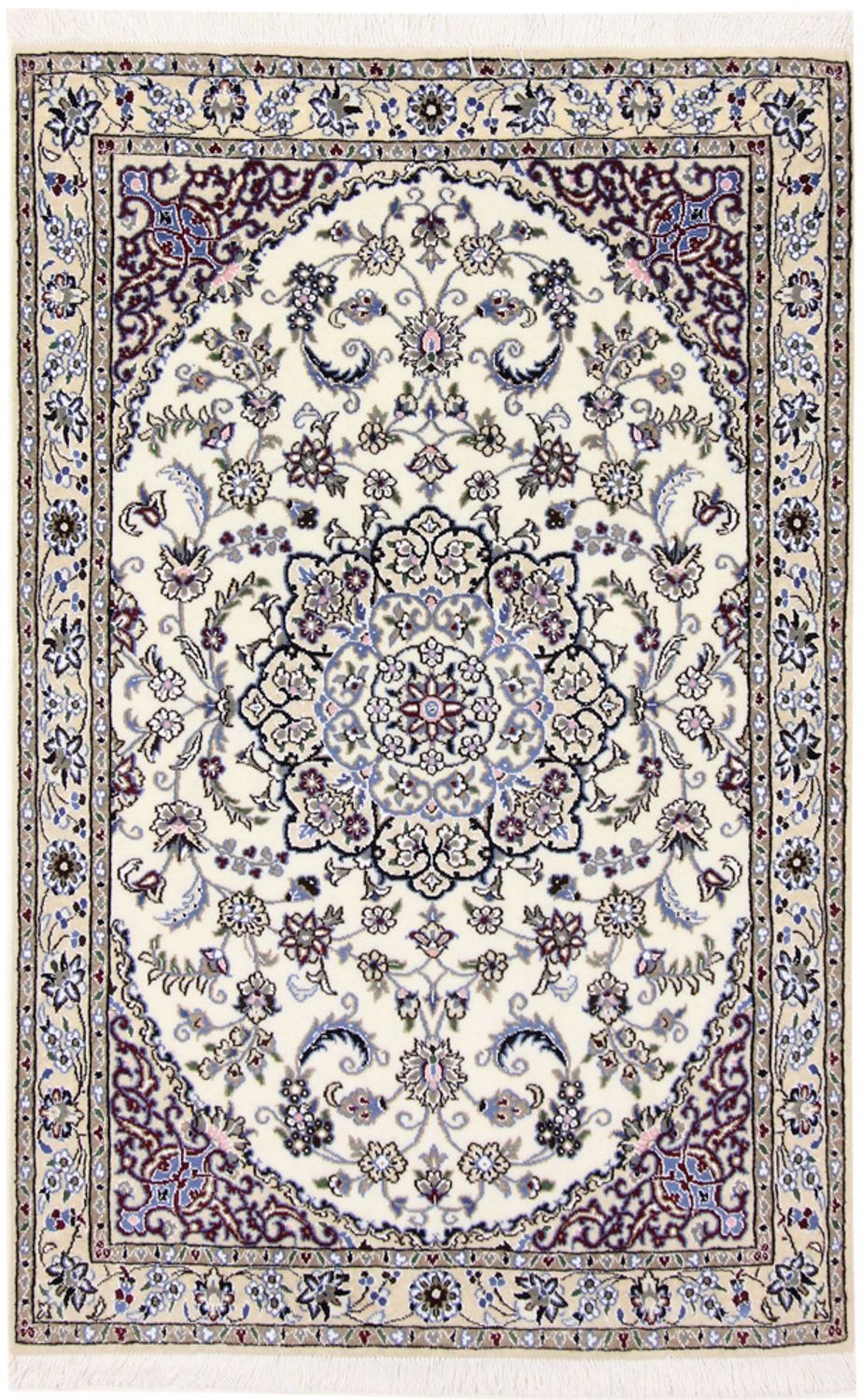 Persisk tæppe - Nain - Royal - 150 x 96 cm - creme