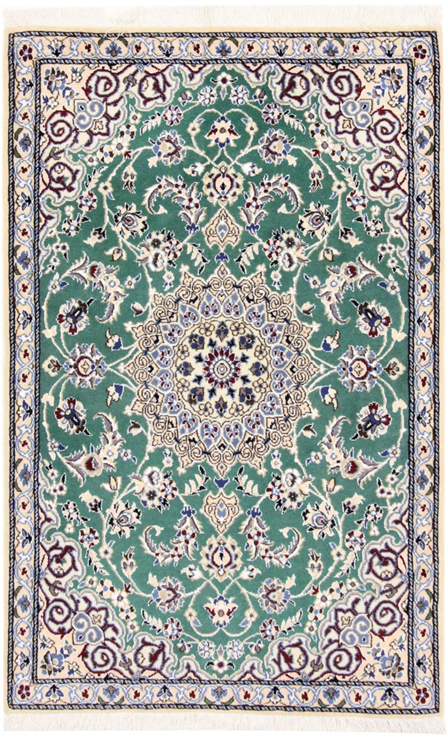 Persisk tæppe - Nain - Royal - 139 x 89 cm - grøn