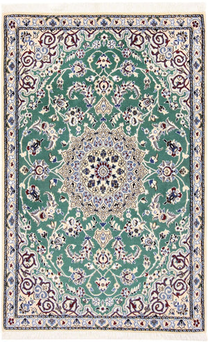 Persisk tæppe - Nain - Royal - 139 x 89 cm - grøn