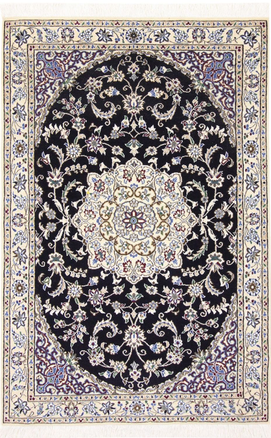 Persisk tæppe - Nain - Royal - 148 x 98 cm - mørkeblå
