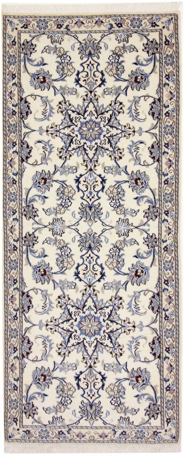 Løber Persisk tæppe - Nain - Royal - 298 x 80 cm - beige