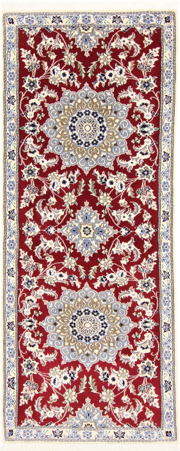 Løber Persisk tæppe - Nain - Royal - 203 x 81 cm - rød