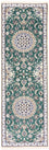Løber Persisk tæppe - Nain - Royal - 200 x 60 cm - grøn