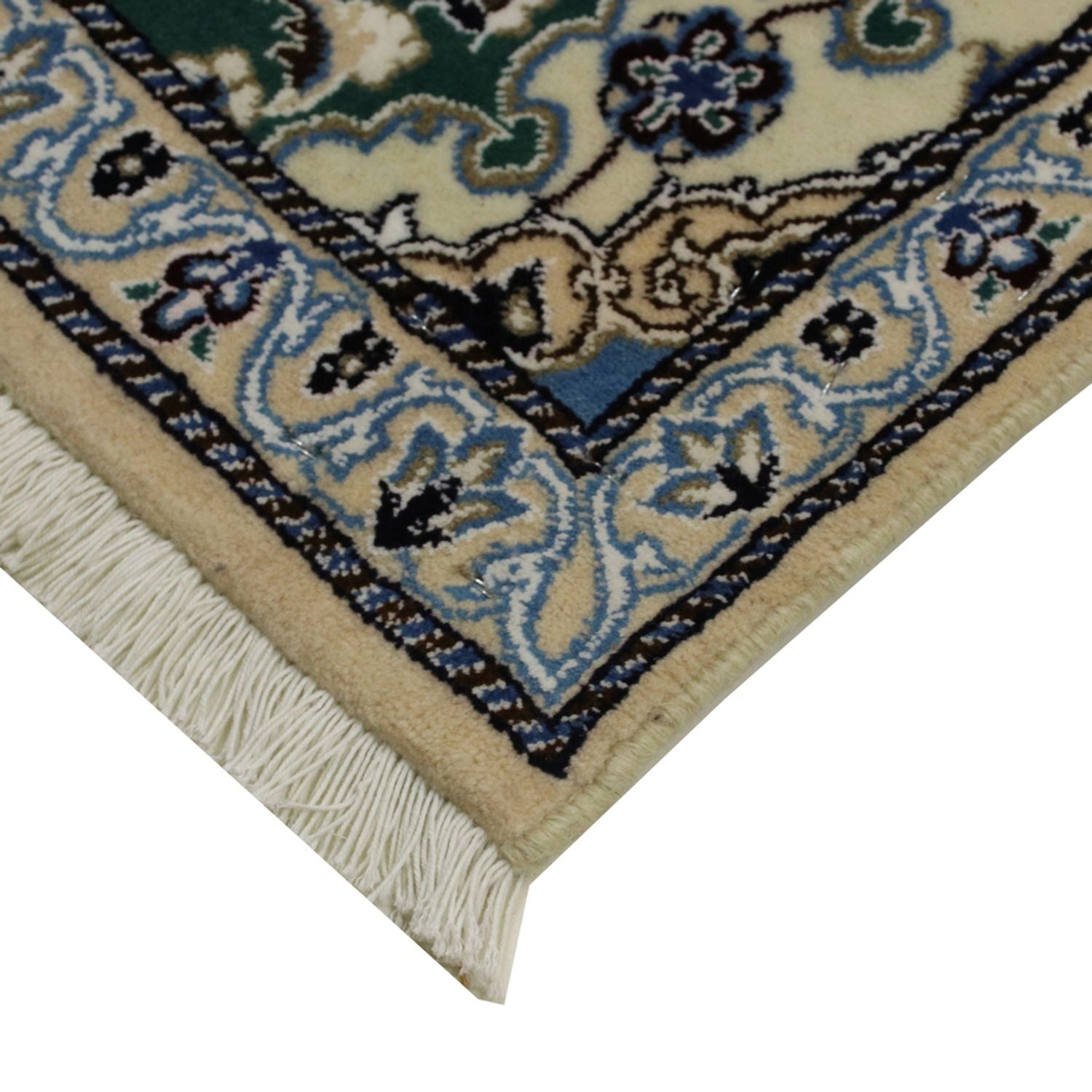 Løber Persisk tæppe - Nain - Royal - 200 x 60 cm - grøn