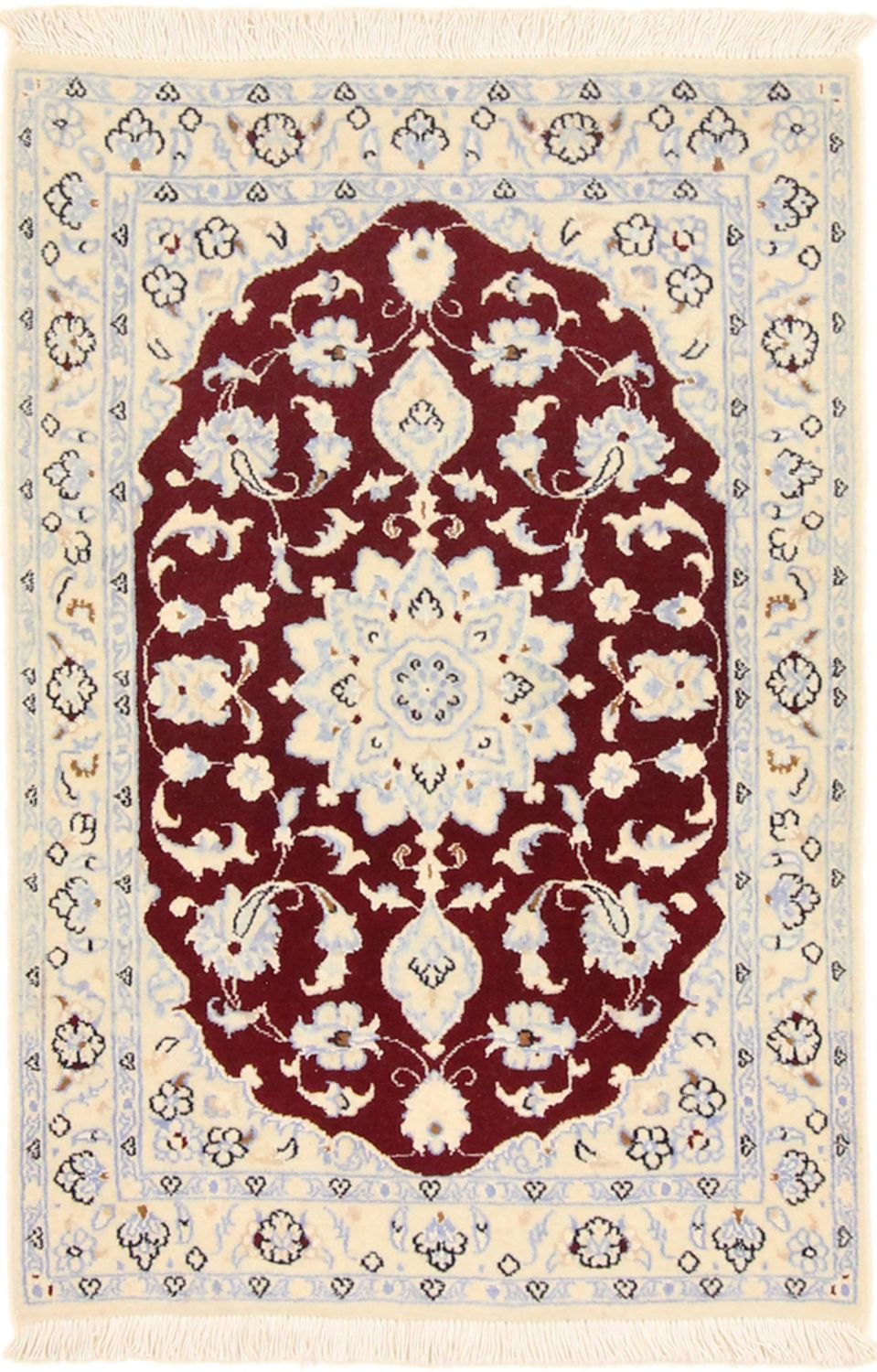 Persisk tæppe - Nain - Royal - 90 x 60 cm - rød