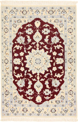 Persisk tæppe - Nain - Royal - 90 x 60 cm - rød