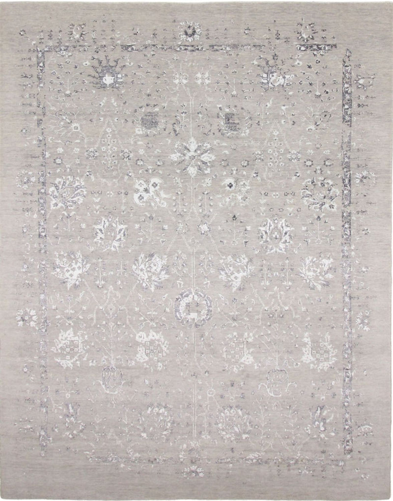 Designer tæppe - 305 x 244 cm - sølv