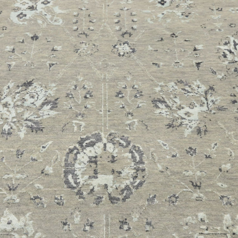 Designer tæppe - 305 x 244 cm - sølv