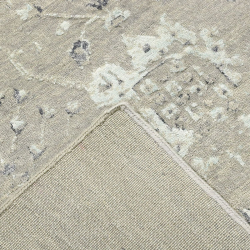 Designer tæppe - 305 x 244 cm - sølv