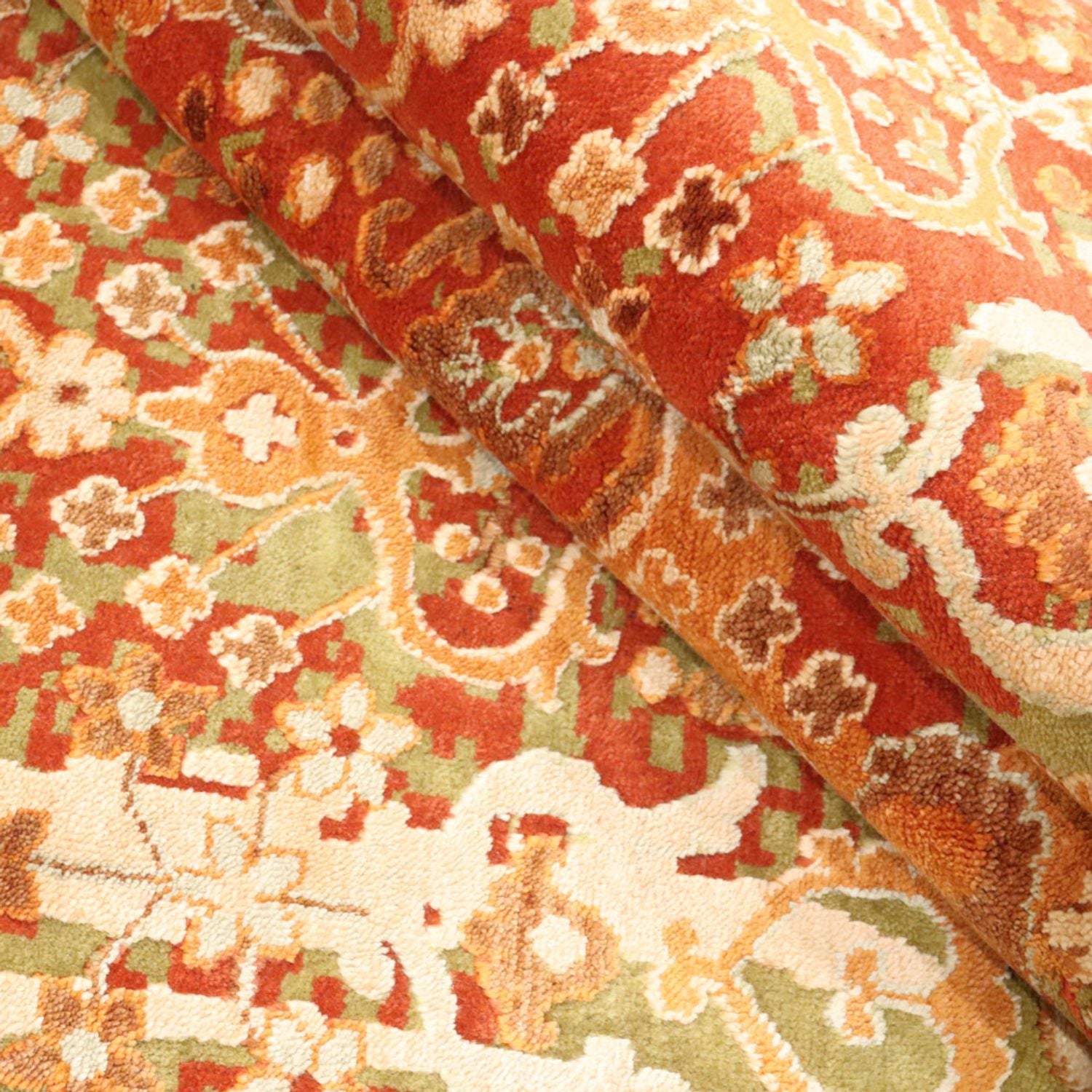 Designer tæppe - 296 x 239 cm - flerfarvet