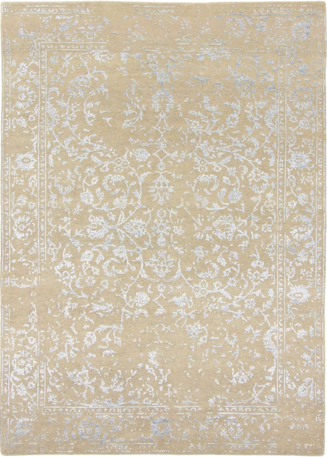 Designer tæppe - 210 x 151 cm - turkis
