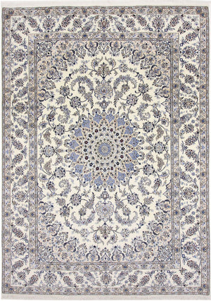 Persisk tæppe - Nain - 343 x 248 cm - creme