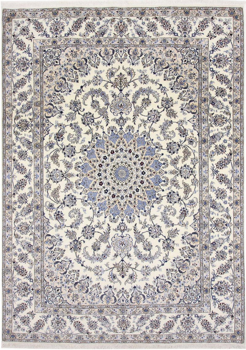 Persisk tæppe - Nain - 343 x 248 cm - creme