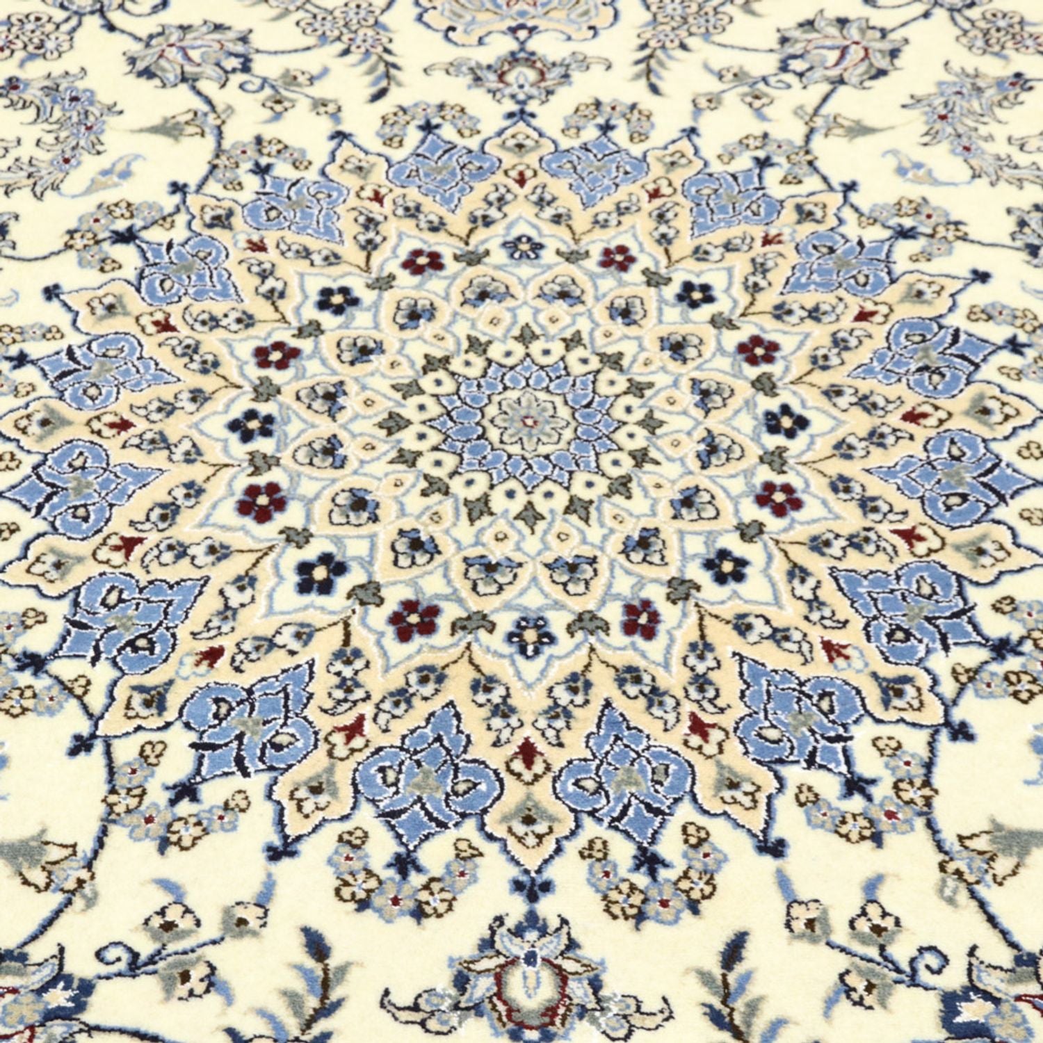 Persisk tæppe - Nain - 343 x 248 cm - creme
