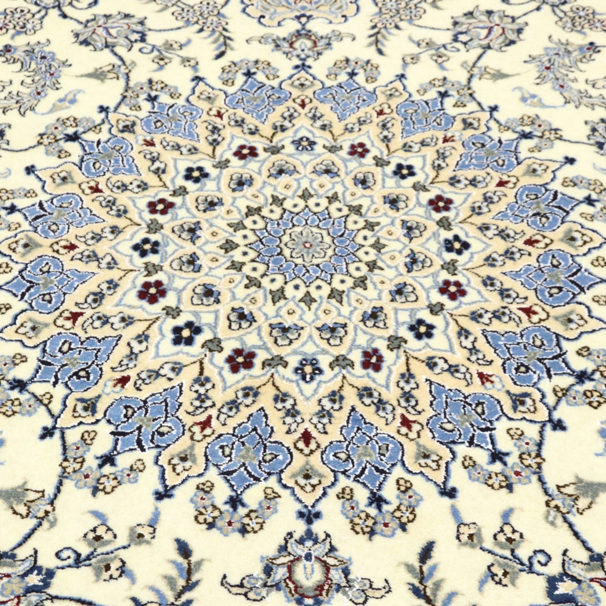 Persisk tæppe - Nain - 343 x 248 cm - creme