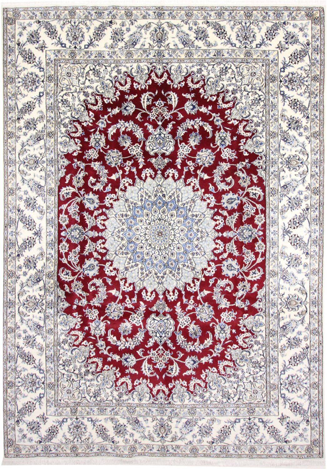 Persisk tæppe - Nain - 346 x 246 cm - rød