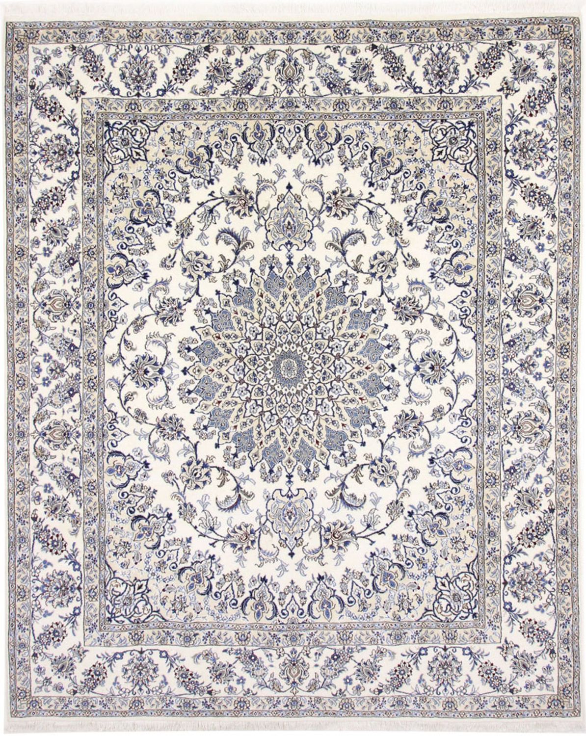Persisk tæppe - Nain - 295 x 242 cm - creme