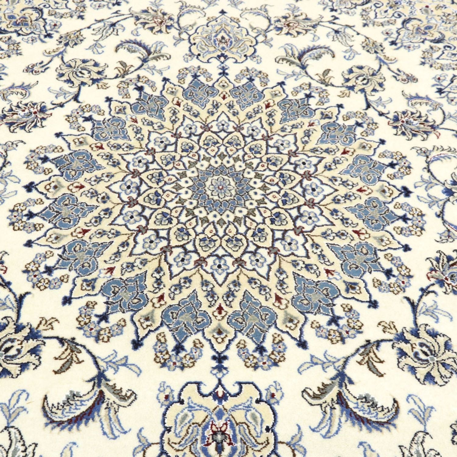 Persisk tæppe - Nain - 295 x 242 cm - creme