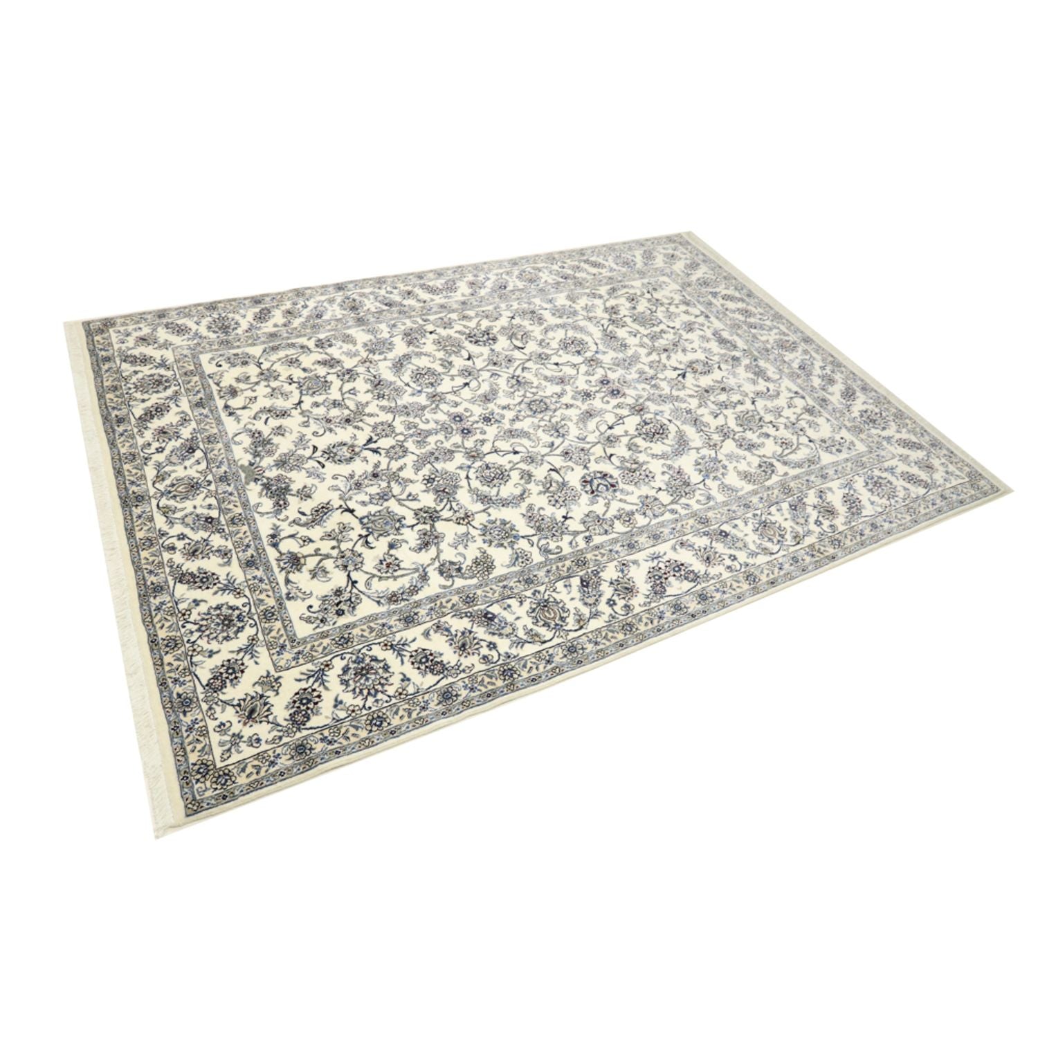 Persisk tæppe - Nain - 342 x 245 cm - creme