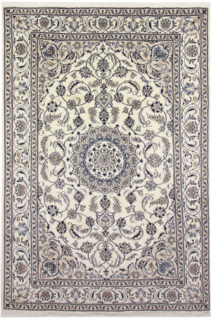 Persisk tæppe - Nain - 286 x 193 cm - creme