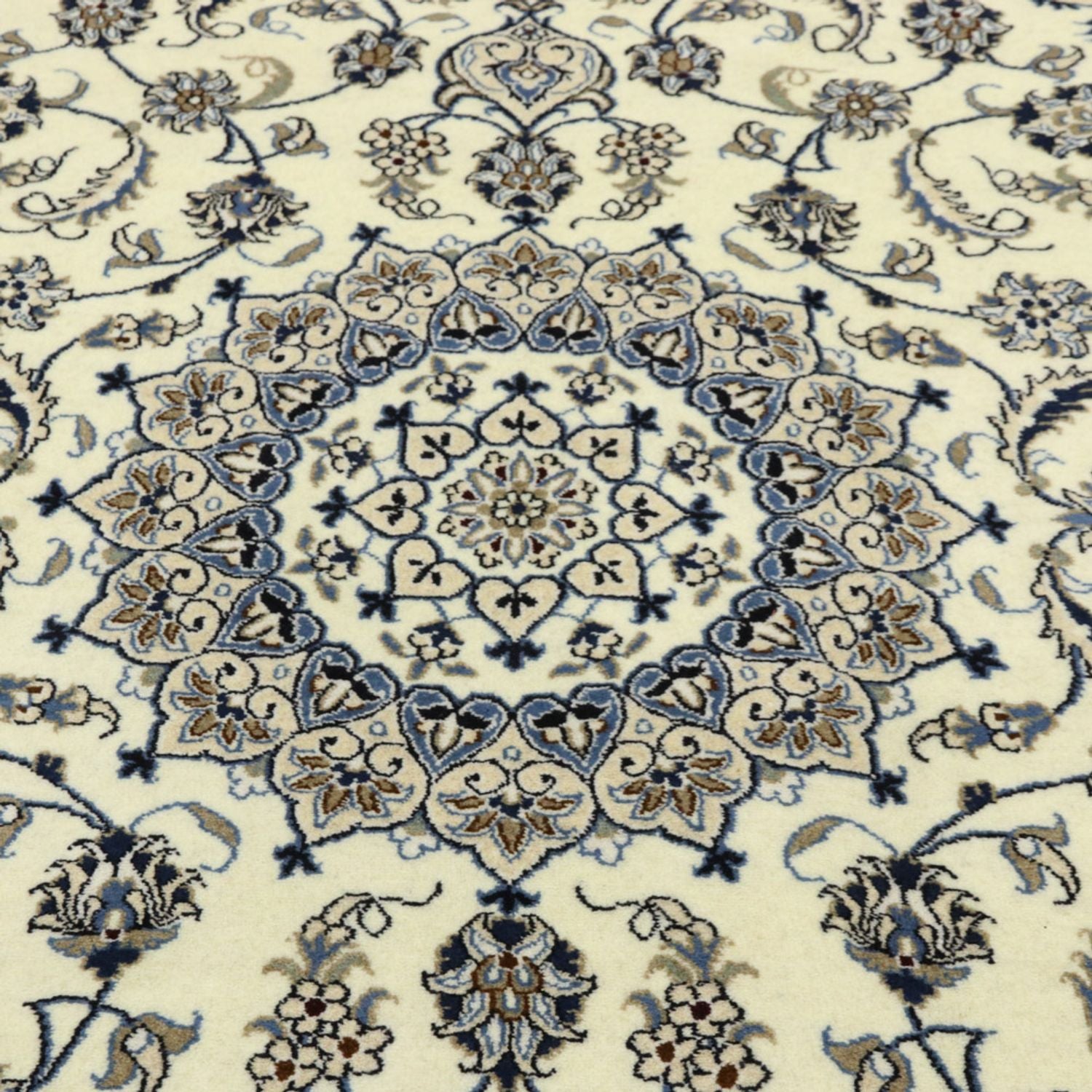 Persisk tæppe - Nain - 286 x 193 cm - creme