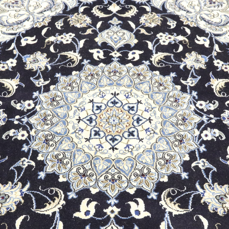 Persisk tæppe - Nain - 250 x 197 cm - mørkeblå