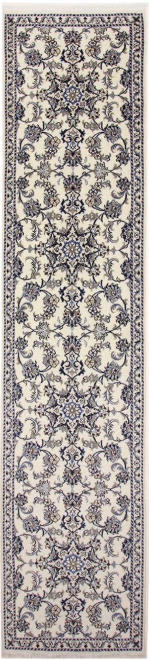 Løber Persisk tæppe - Nain - 390 x 81 cm - creme