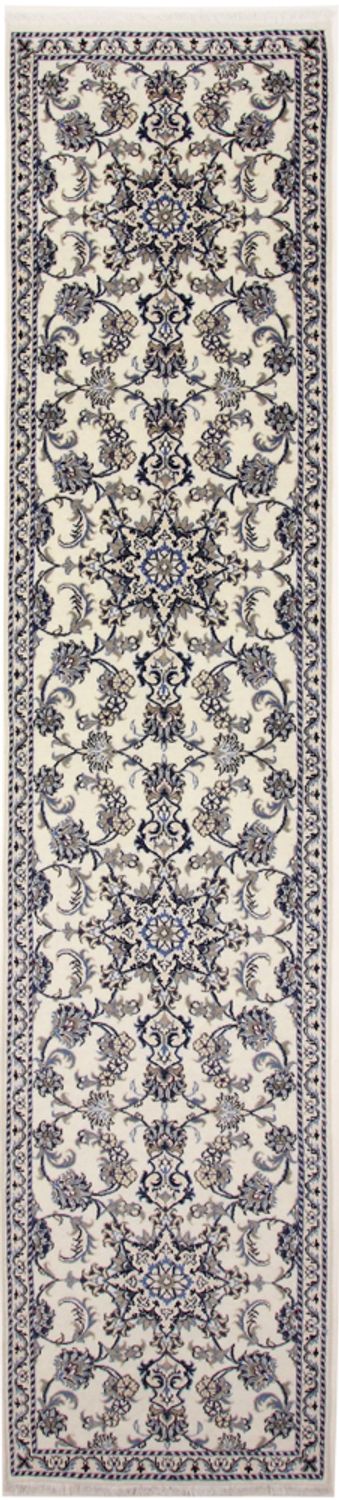 Løber Persisk tæppe - Nain - 390 x 81 cm - creme
