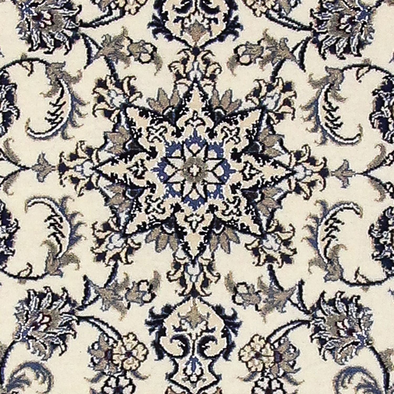 Løber Persisk tæppe - Nain - 390 x 81 cm - creme
