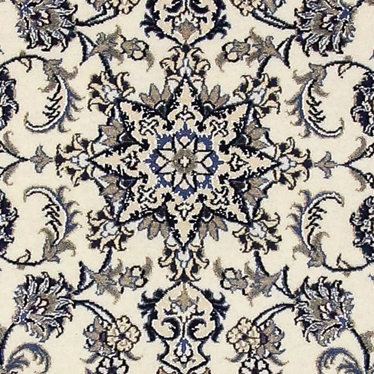 Løber Persisk tæppe - Nain - 390 x 81 cm - creme