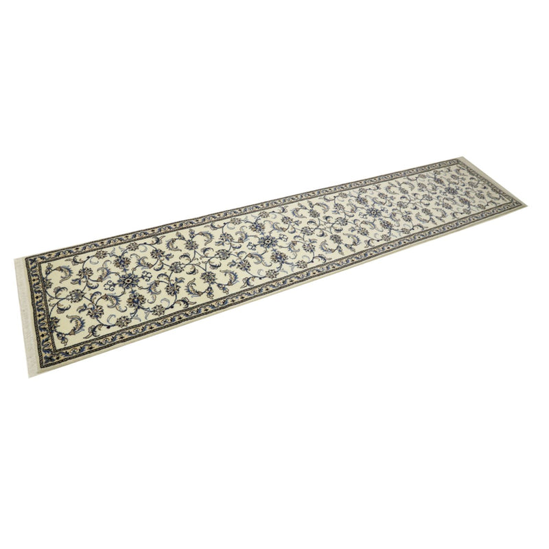Løber Persisk tæppe - Nain - 378 x 80 cm - creme
