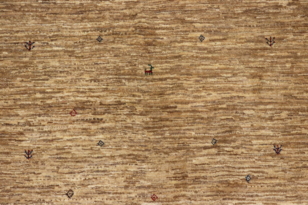 Gabbeh Teppich - Loribaft Indus - 213 x 157 cm - beige