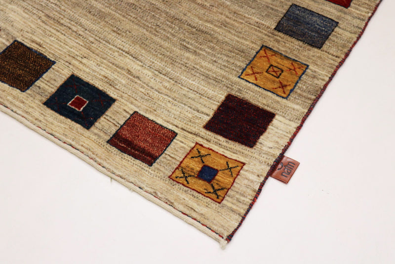 Gabbeh Teppich - Loribaft Indus - 156 x 102 cm - beige