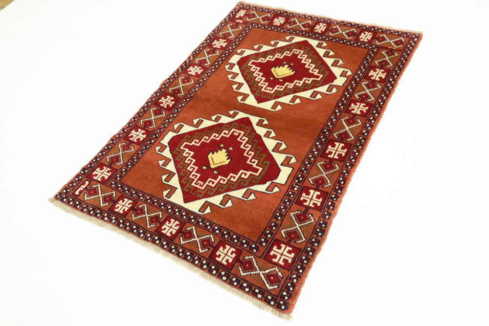 Perserteppich - Nomadic - 150 x 105 cm - terrakotta
