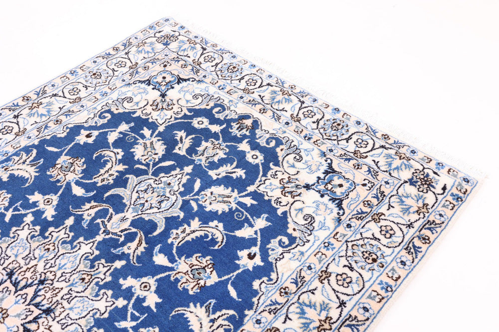 Perserteppich - Nain - 211 x 122 cm - blau