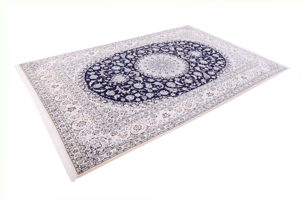Perserteppich - Nain - Premium - 309 x 206 cm - dunkelblau