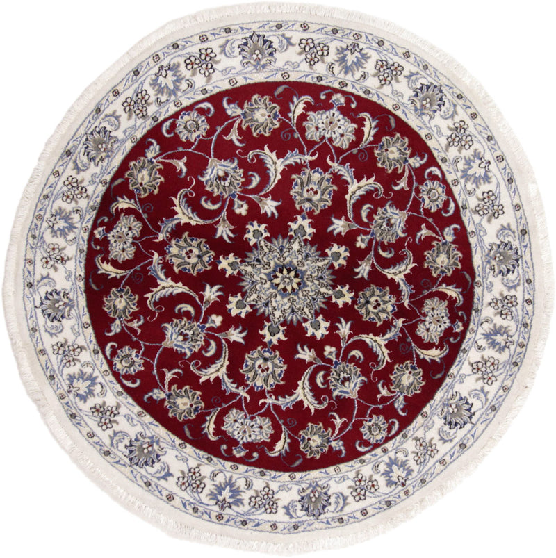 Läufer Perser - Nain - 100 x 100 cm - rot