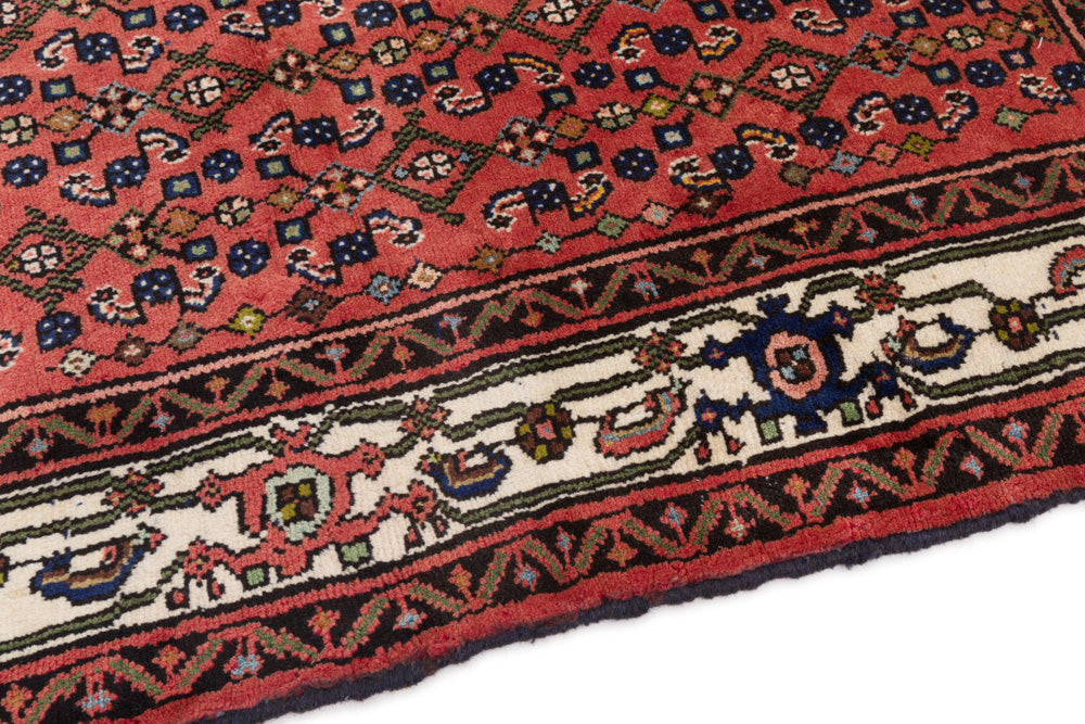 Perserteppich - Nomadic - 140 x 120 cm - dunkelrot