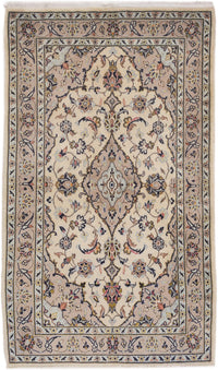 Perserteppich - Keshan - 155 x 95 cm - hellbeige